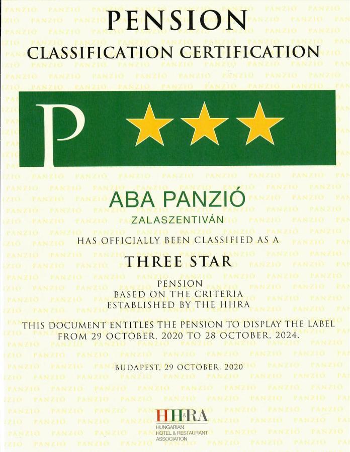 Aba Panzio Bed & Breakfast Zalaszentivan Ngoại thất bức ảnh